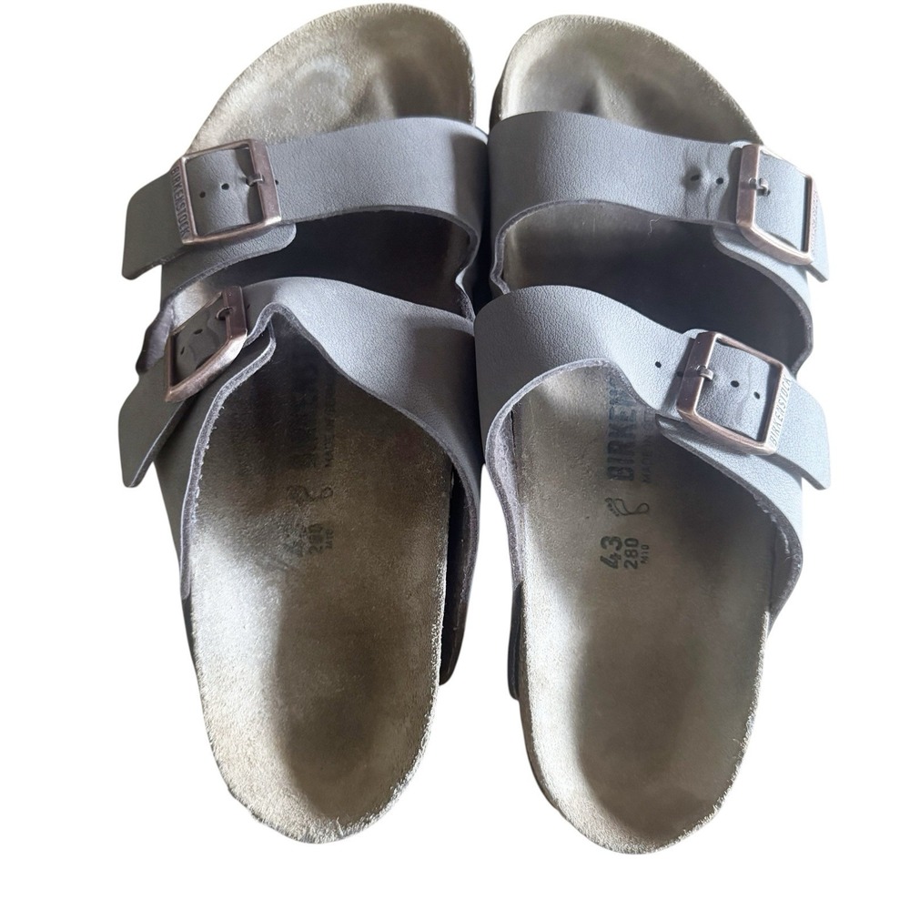 Birkenstock Arizona Double Buckle Sandlas Light Brown Size 43 US 9-9.5 - Picture 1 of 6